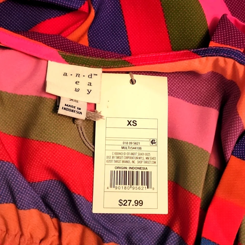 A New Day Dress Handkerchief Sleeveless  Pink Size XS - Picture 11 of 17